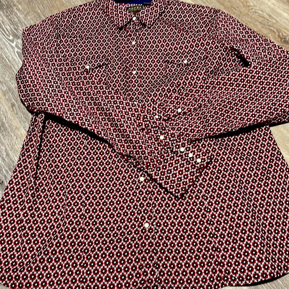 Red and Black button down